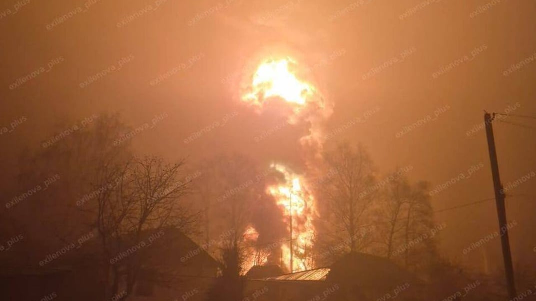 Пожежа на нафтобазі у Тамбовській області рф