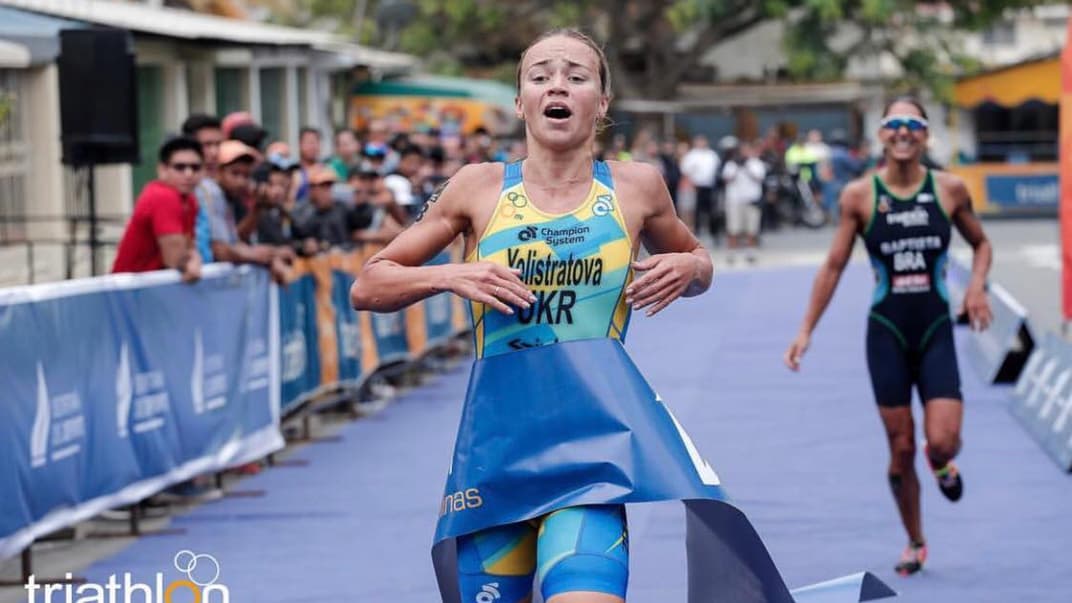 Українська спортсменка Юлія Єлістратова на змаганнях в Еквадорі