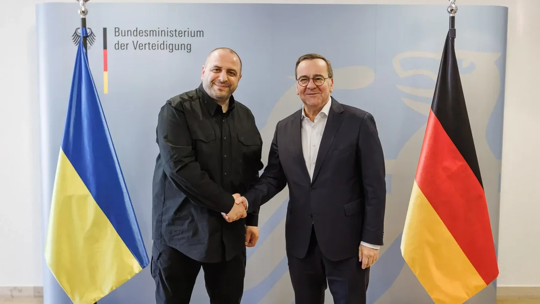 Міністр оборони України Рустем Умєров з німецьким колегою Борисом Пісторіусом