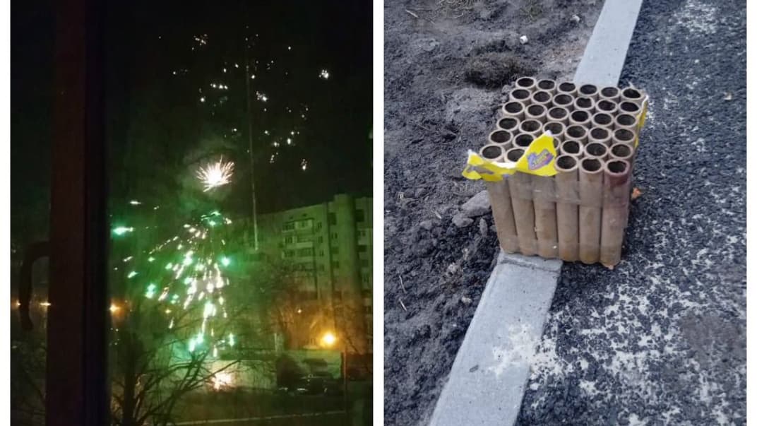 Фейерверки, запущенные в военное время