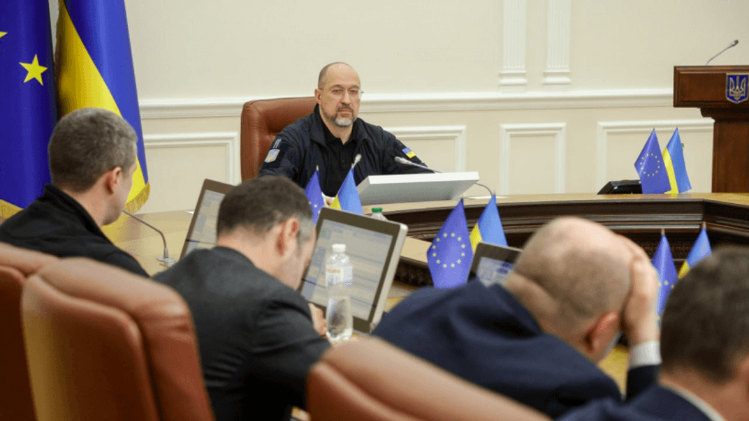 Заседание правительства Украины во главе с премьер-министром Денисом Шмыгалем