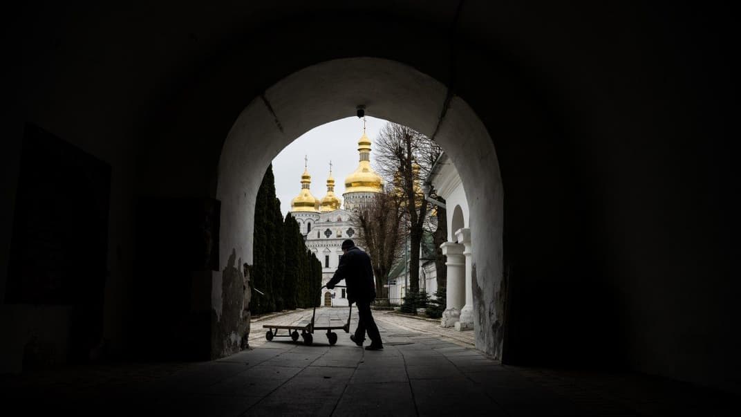 Територія Києво-Печерської лаври, в Києві, 17 березня 2023 року