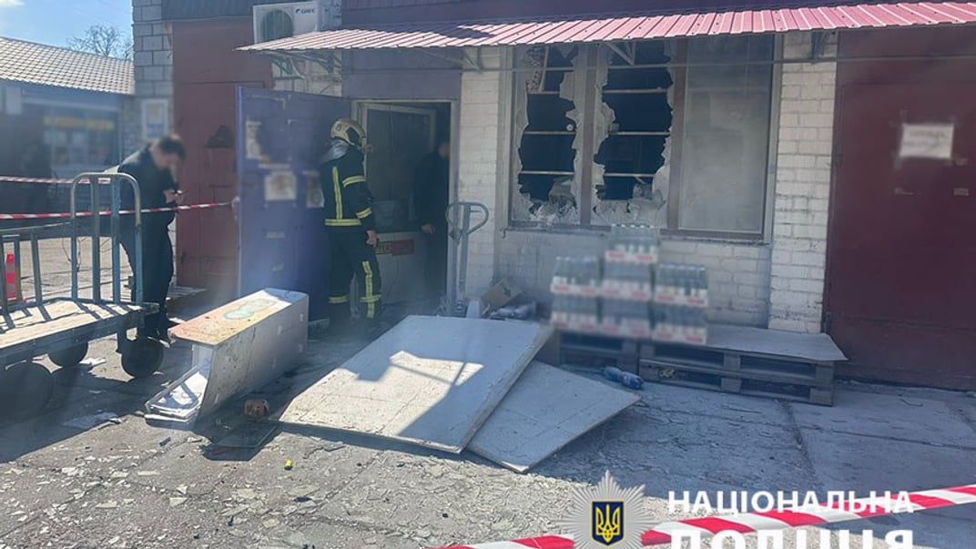 Наслідки вибуху на ринку в Києві