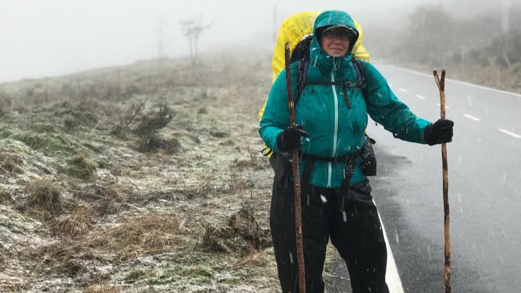 Британка Урсула Мартин, которая пересекла пешком всю Европу