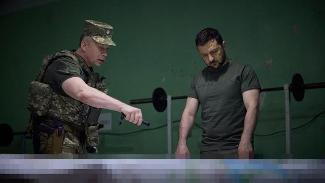 Головнокомандувач ЗСУ Олександр Сирський і президент України Володимир Зеленський