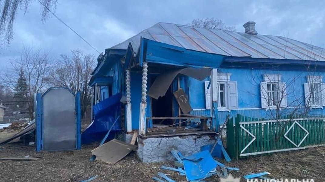 Последствия российских обстрелов Семеновки в Черниговской области, 30 декабря 2023 года