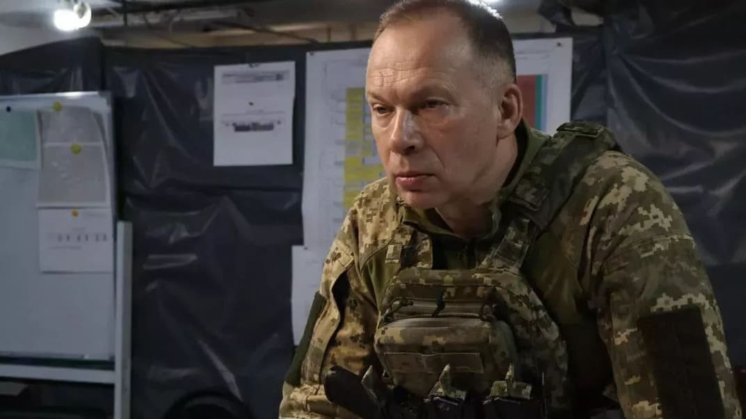 Александр Сырский во время посещения районов боевых действий на Лиманском и Бахмутском направлениях