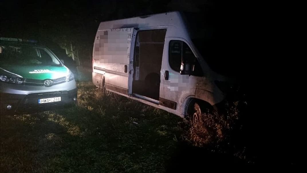 Фургон, яким керував затриманий українець