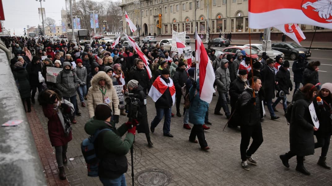 Акція проти інтеграції Білорусі з Росією, Мінськ, 29 грудня 2019 року
