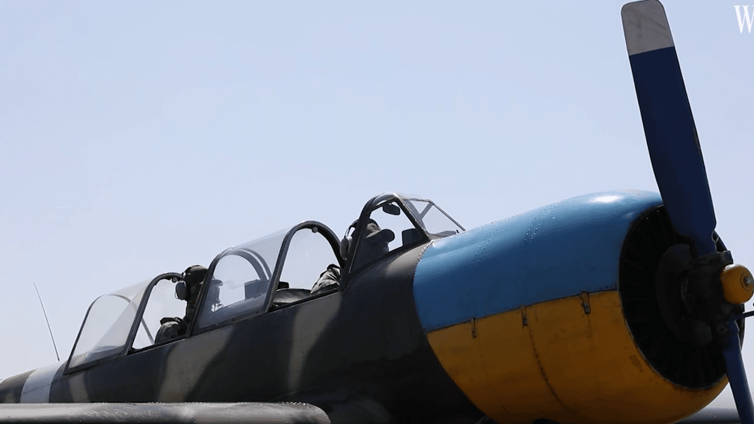 Літак Як-52, на якому збивають російські дрони