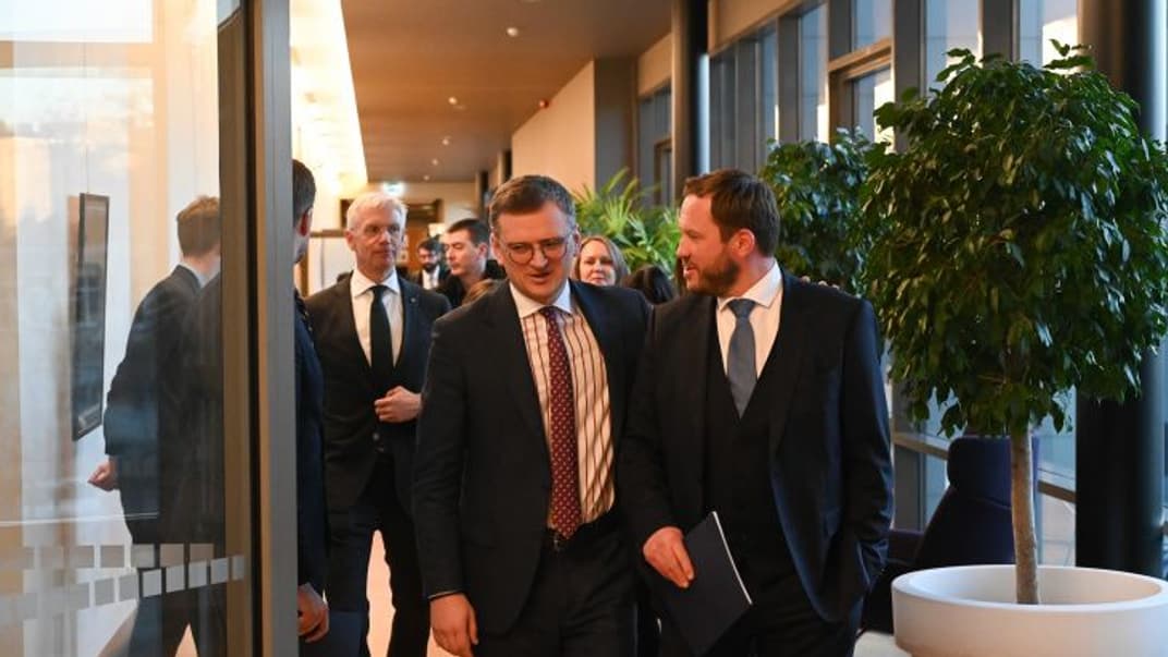 Очільник МЗС України Дмитро Кулеба та його естонський колега Маргус Цахкна, 8 березня 2024 року