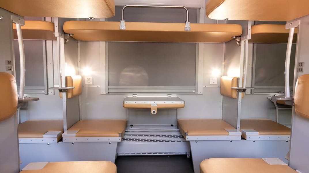 Купейний вагон поїзда №7/8 Київ — Чернівці після оновлення, серпень 2023 року