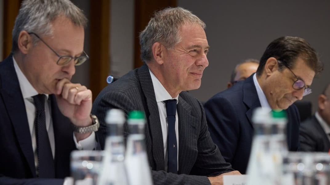 Міністр підприємств та виробництва Італії Адольфо Урсо в Києві 12 січня 2023 року