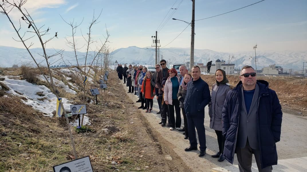 Відкриття під Тегераном Алеї пам'яті жертв катастрофи рейсу PS752, 8 січня 2022 року