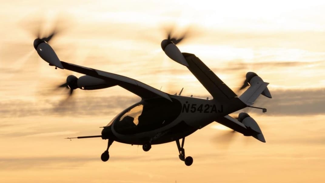 Электрическое аэротакси с системой вертикального взлета и посадки Joby