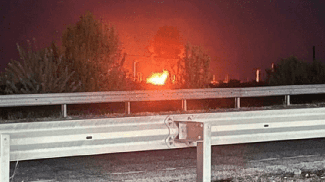 Пожежа в Краснодарському краї після атаки дронів, 27 квітня 2024 року