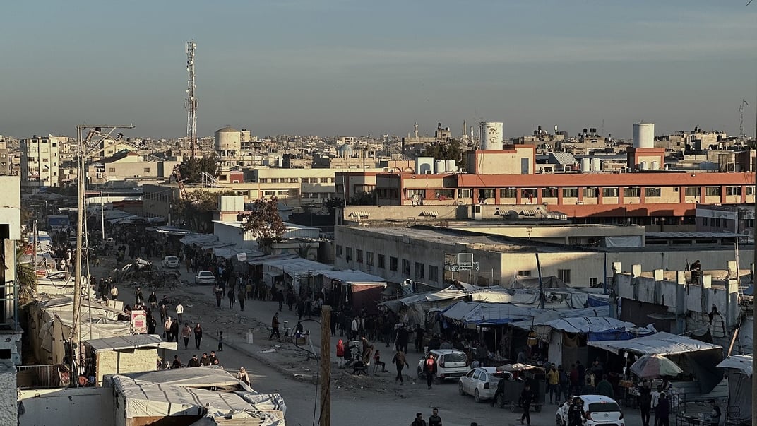 Ринок на вулицях міста Хан-Юніс, що на півдні Сектору Гази, 2 березня 2025 року