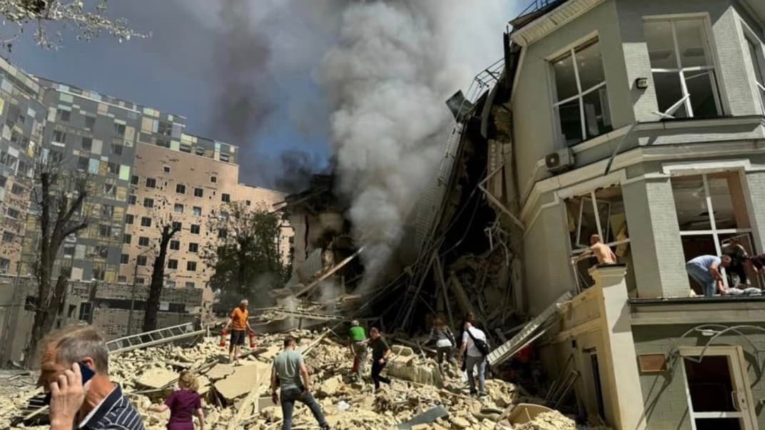 Больница «Охматдет» после российского ракетного удара, Киев, 9 июля 2024 года