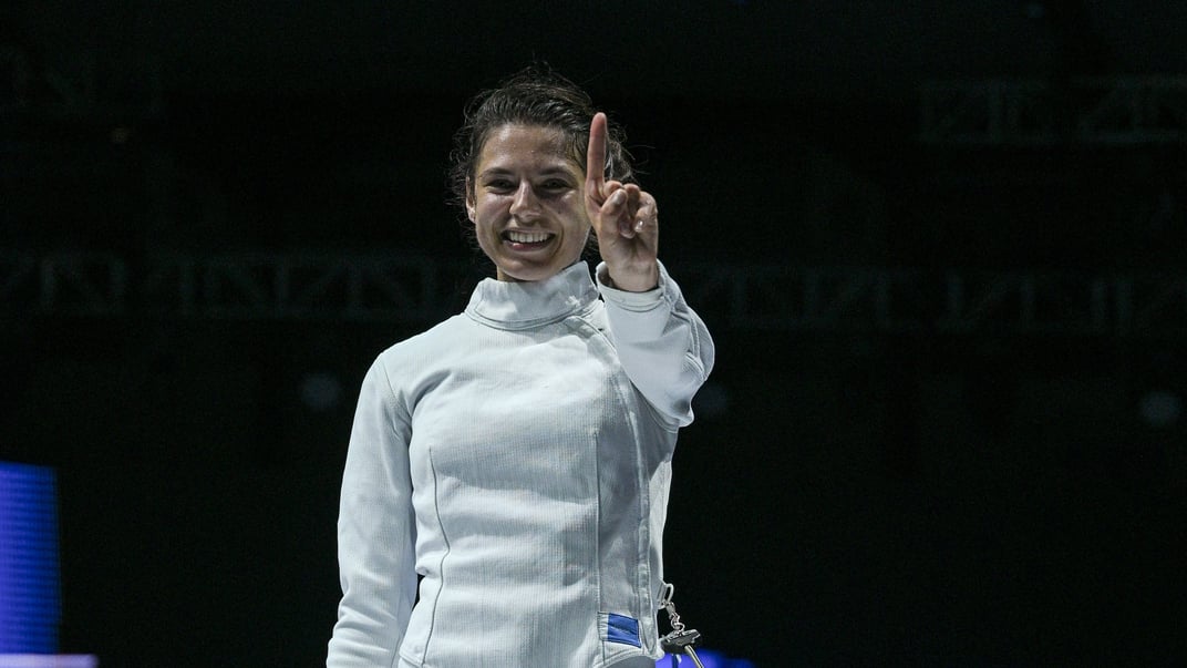 Шпажистка Влада Харькова на чемпіонаті світу в Тбілісі, 23 липня 2025 року