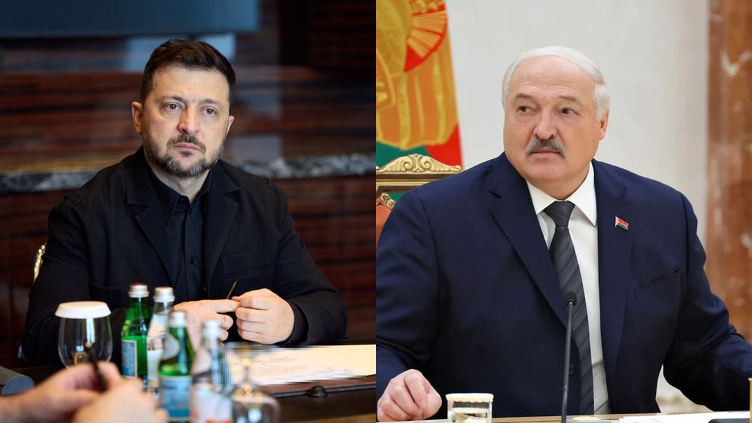 Президент України Володимир Зеленський та глава Білорусі Олександр Лукашенко Президент України Володимир Зеленський та глава Білорусі Олександр Лукашенко