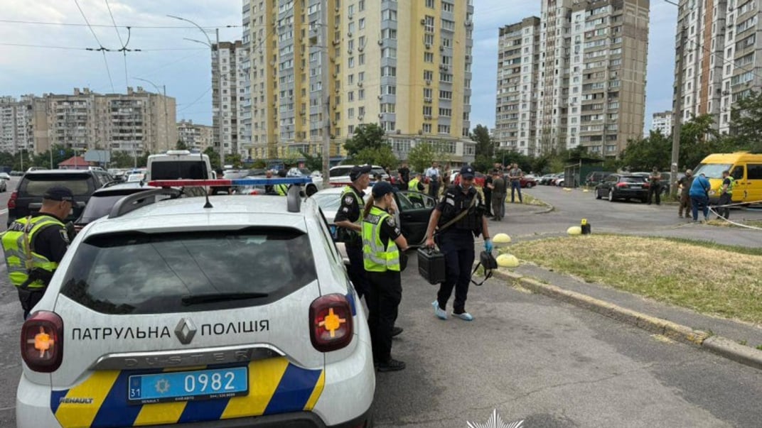 Поліція на місці вбивства у Києві