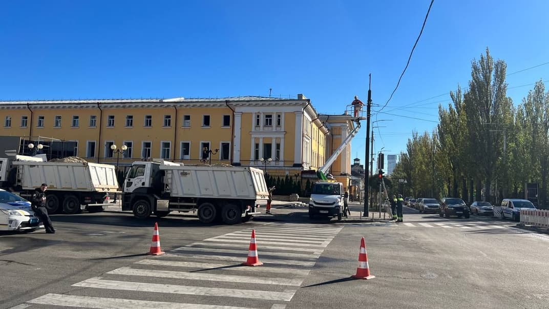 Возобновлено движение по бульвару Шевченко в Киеве, 11 октября 2022 года