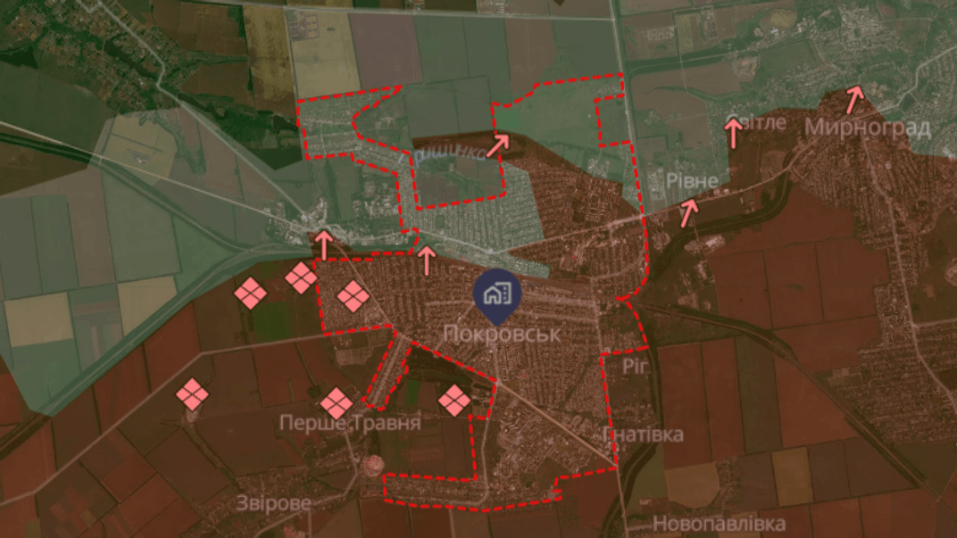 Ситуация в районе Покровска по состоянию на 2 января 2026 года
