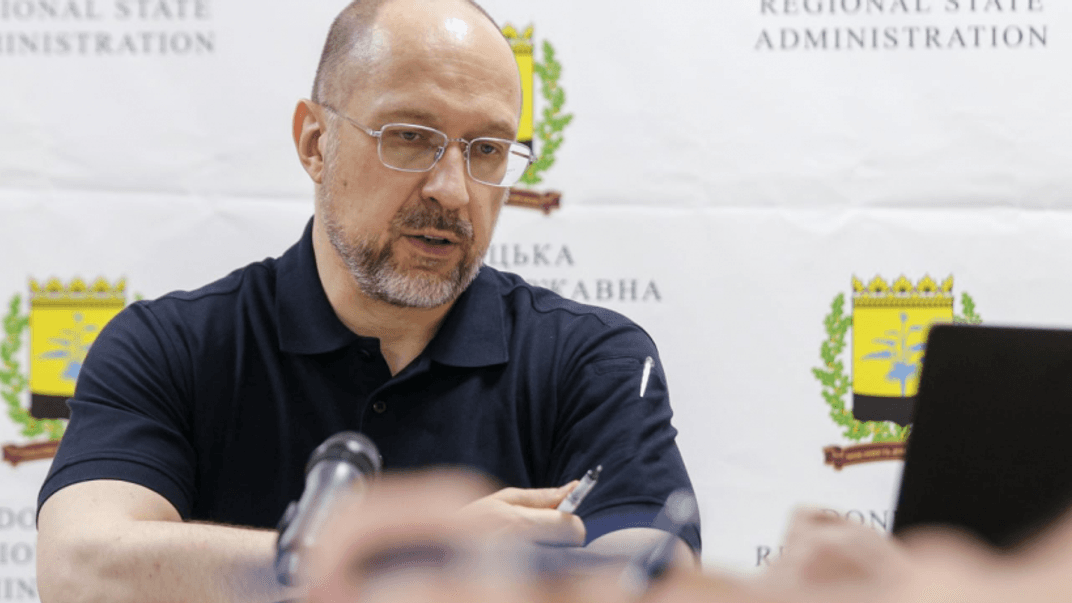 Прем’єр-міністр України Денис Шмигаль на виїзному засіданні у Донецькій області, 5 липня 2024 року