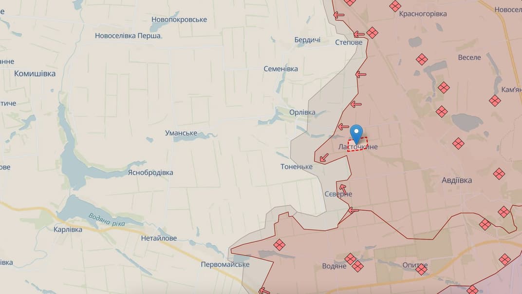 Ласточкине на карті DeepState