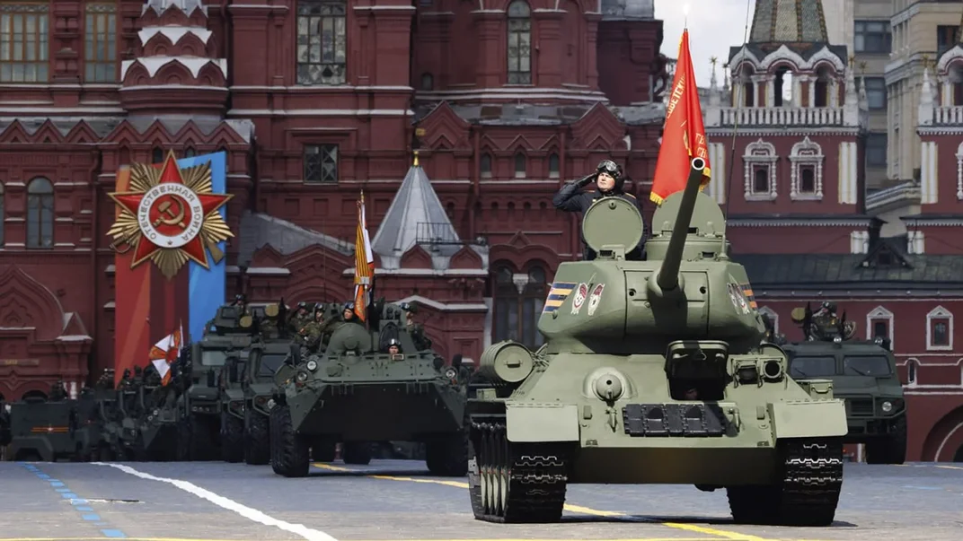 Иллюстративная фотография. Парад ко Дню победы в рф