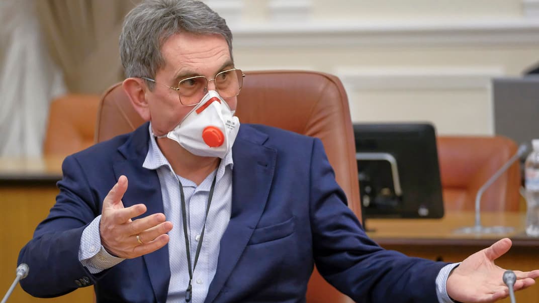 Міністр охорони здоров'я Ілля Ємець під час засідання уряду, Київ, 23 березня 2020 року