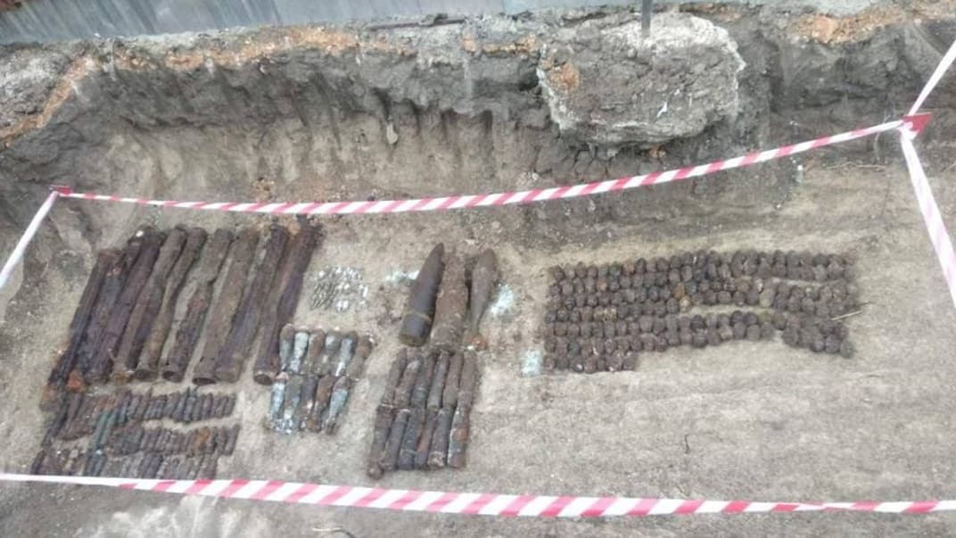 В Одессе нашли 265 взрывоопасных боеприпасов времен Второй мировой войны