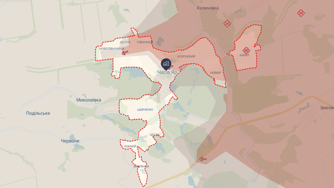 Ситуація довкола Часового Яру на Донеччині станом на 26 січня