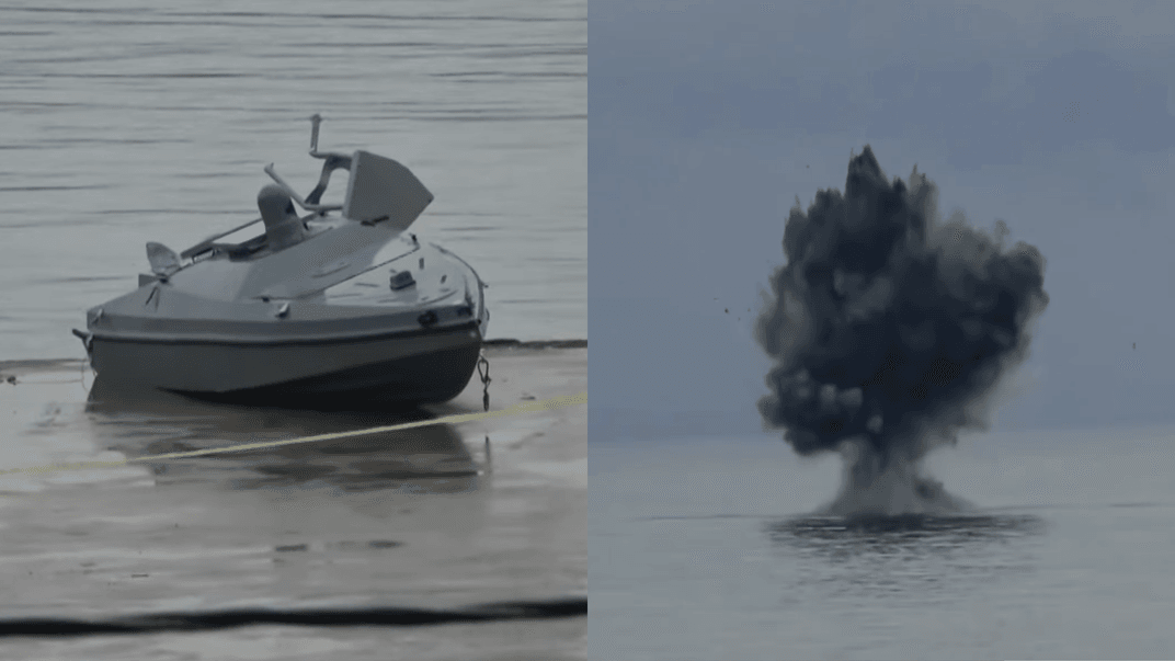 Колаж. Знайдений безпілотник та його знешкодження