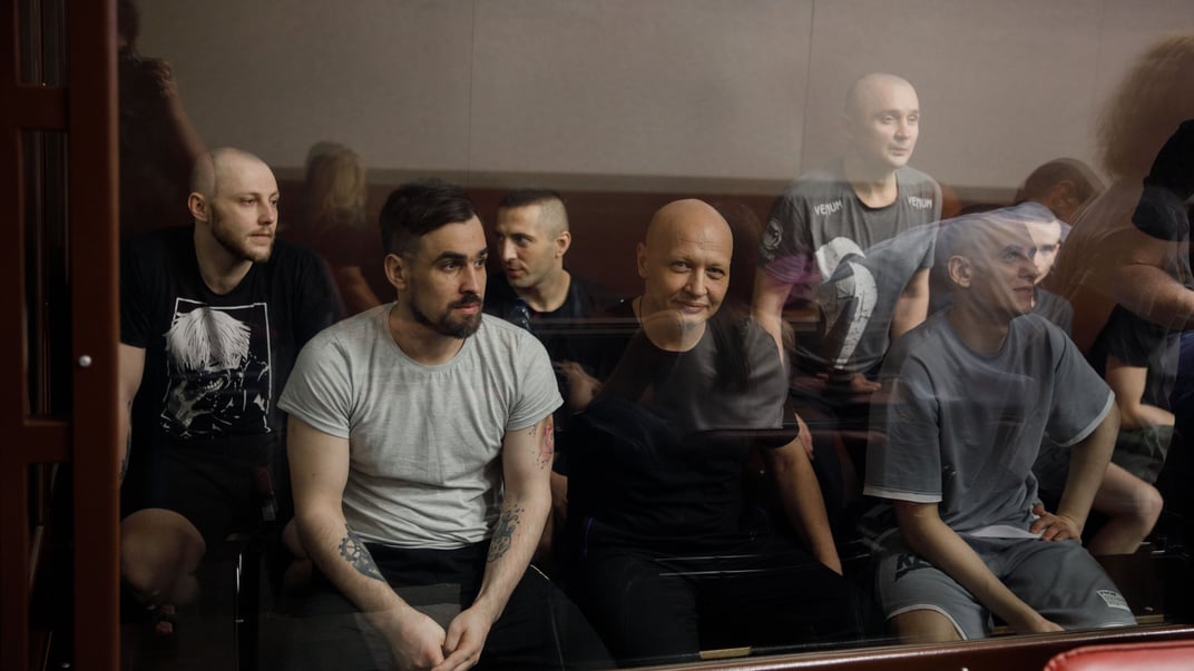 Пленные бойцы батальона «Айдар» в суде в Ростове-на-Дону