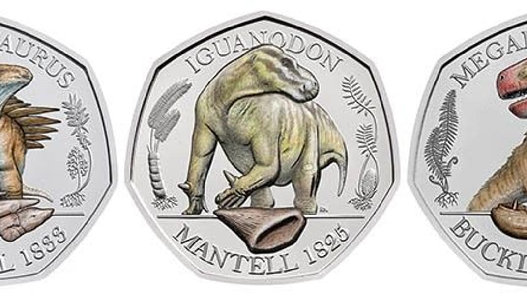 Монетний двір Британії випустить колекцію монет із динозаврами, яких першими знайшли у країні 