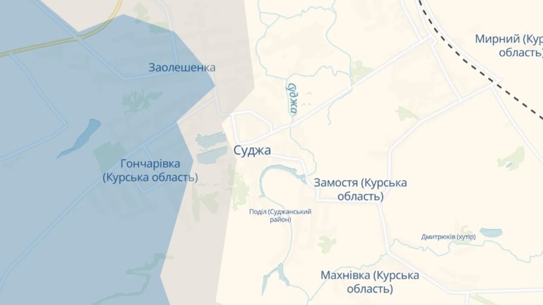 Суджа на карті DeepState станом на 12 березня 2025 року