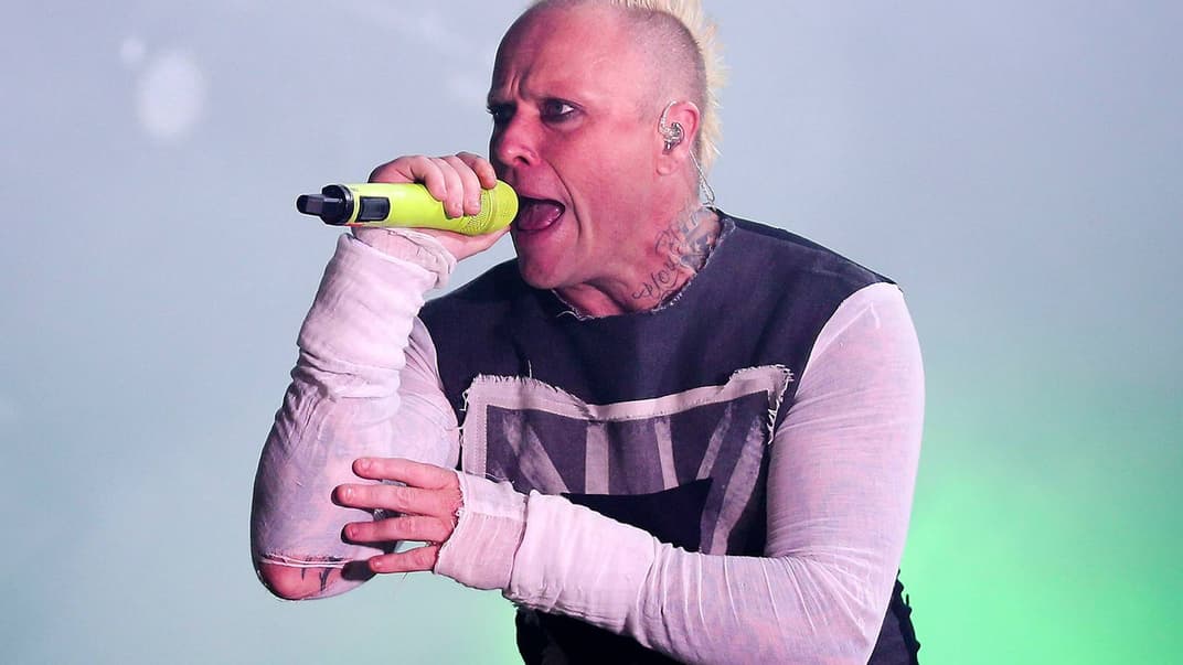 Соліст гурту The Prodigy Кіт Флінт виступає на фестивалі Alive Festival у містечку Оейраш, Потругалія, 10 липня 2015 року 
