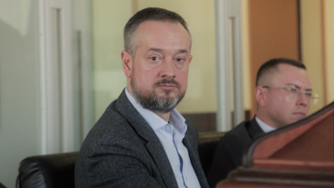 Підозрюваний Сергій Кузяра в Київському апеляційному суді, 14 лютого 2022 року