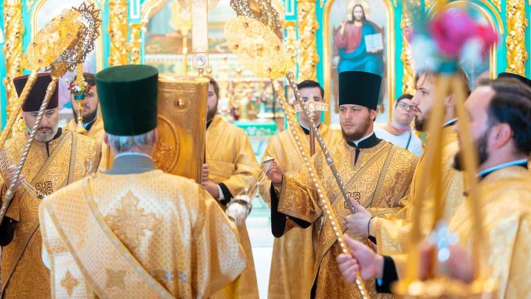 Иллюстративное фото. Богослужение УПЦ МП в Киево-Печерской Лавре (нижний), 18 августа 2024 года