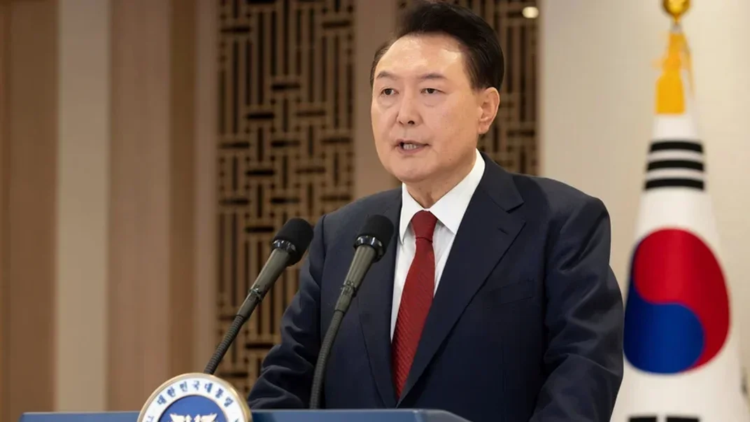 Президент Южной Кореи Юн Сок Ёль выступает в президентском дворце в Сеуле, 12 декабря 2024 года