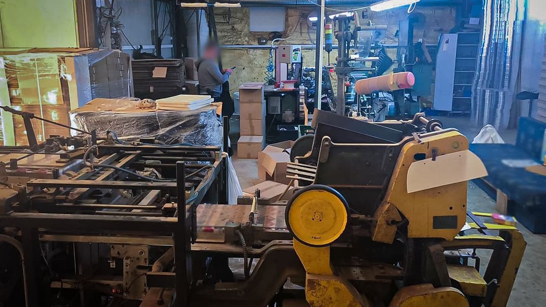 Нелегальная фабрика по производству сигарет, Польша, 18 сентября 2020 года