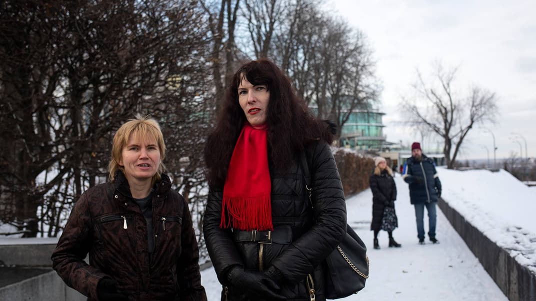 Інна Ірискіна (праворуч) та Яніна (Ян) Рухницька, Київ, 13 лютого 2019 року