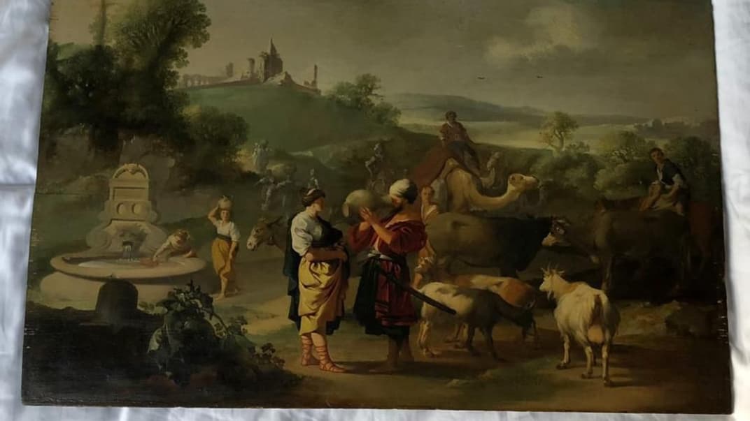 Похищенная почти 20 лет назад картина «Элиэзер и Ребекка у колодца»