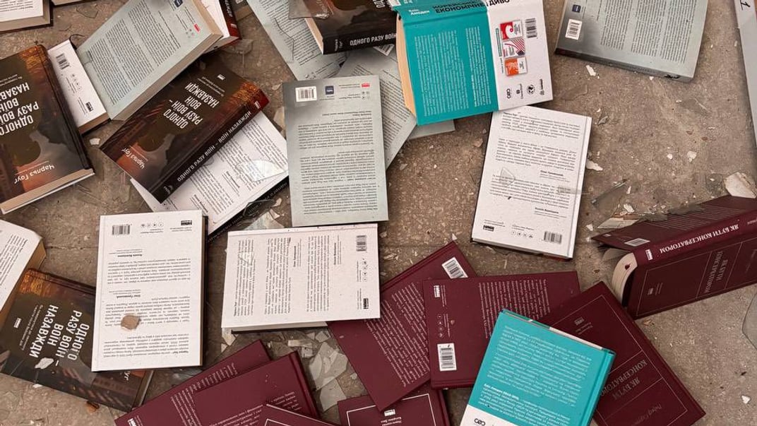 Книжки, що були на постраждалому складі видавництва «Наш Формат»