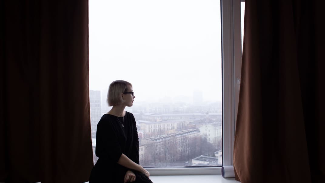 Веліна Вайткунайте в ньюзрумі hromadske, Київ, 23 грудня 2019 року