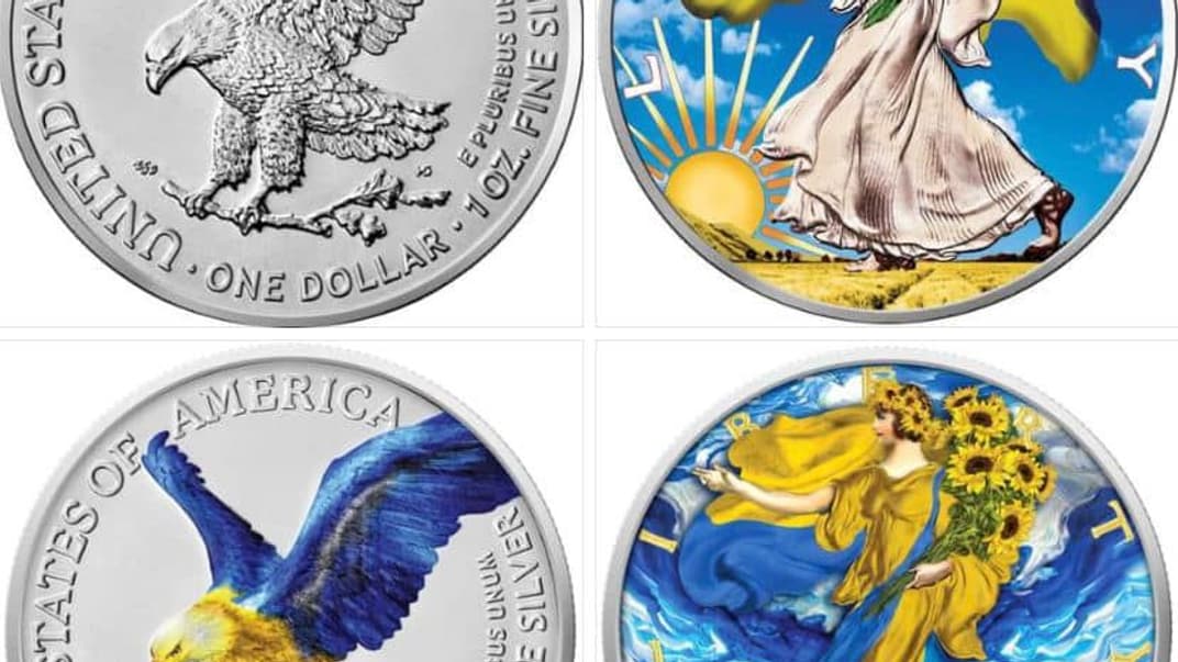 Американские монеты, посвященные Украине