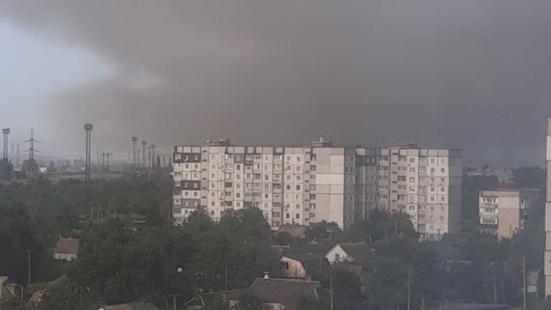 Темное облако, которое видели жители Кривого Рога утром 23 июня