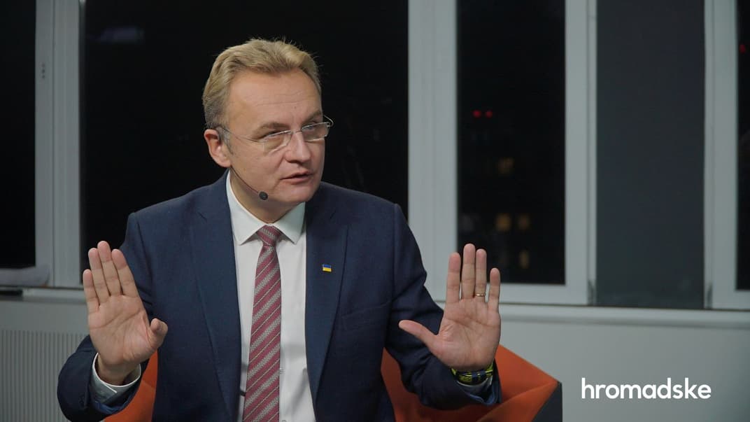 Мэр Львова Андрей Садовой в студии hromadske, 28 ноября 2019 года