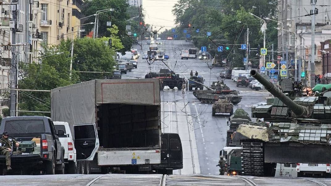 Техніка ПВК «Вагнер» у Ростові-на-Дону, 24 червня 2023 року